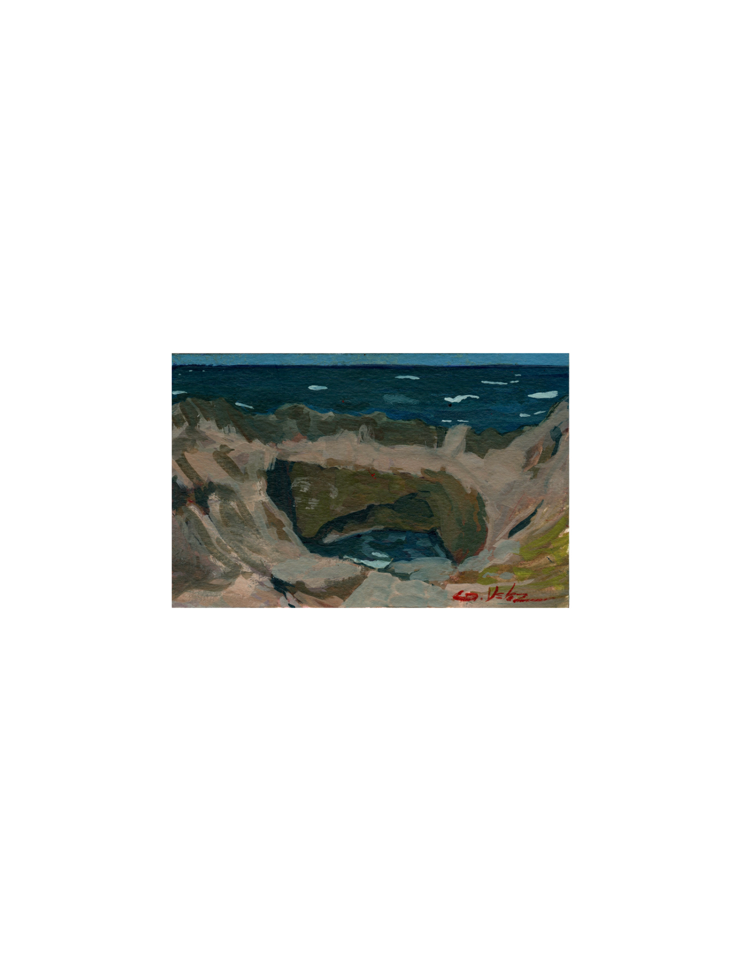 Gerardo Vélez - OBRA ORIGINAL "CERCA DE LA CUEVA DE LAS GOLONDRINAS”