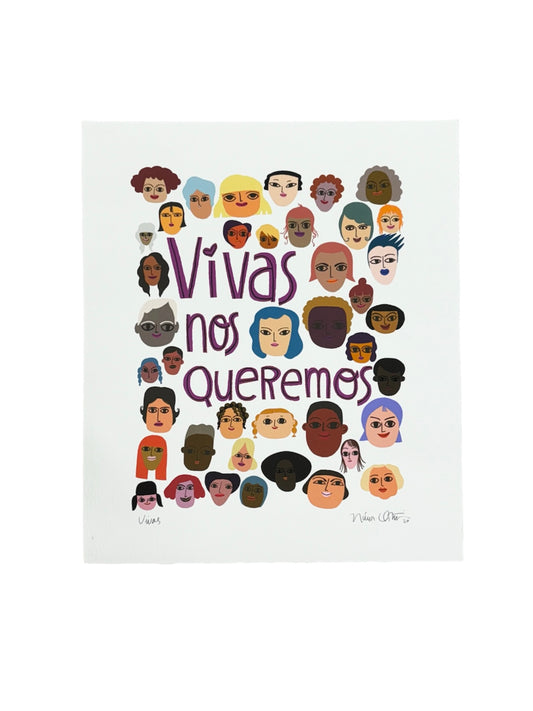 Nivea Ortíz- "VIVAS NOS QUEREMOS" GICLEE ART PRINT