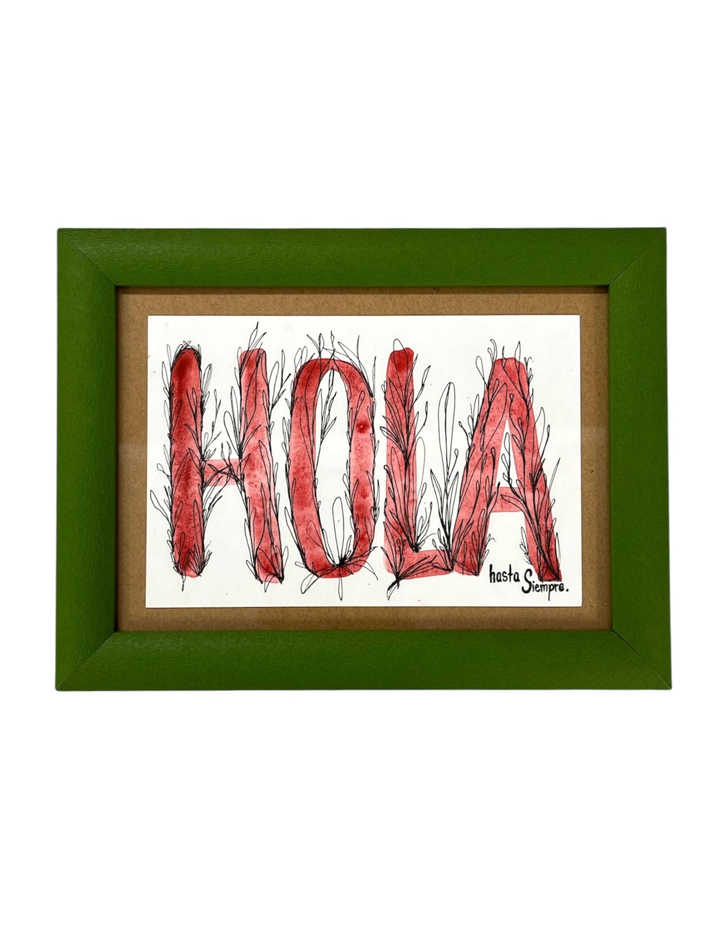 Un Paseo Volando -HOLA / ACUARELA ORIGINAL