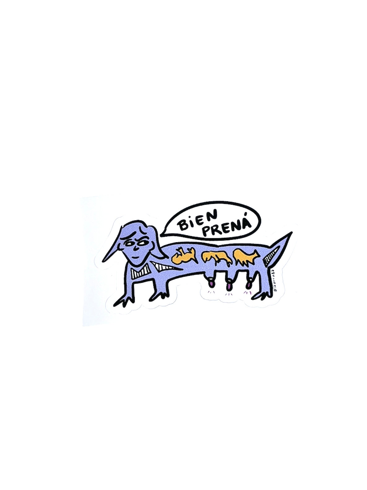 Jimena Lloreda - STICKER "Bien Preñá"