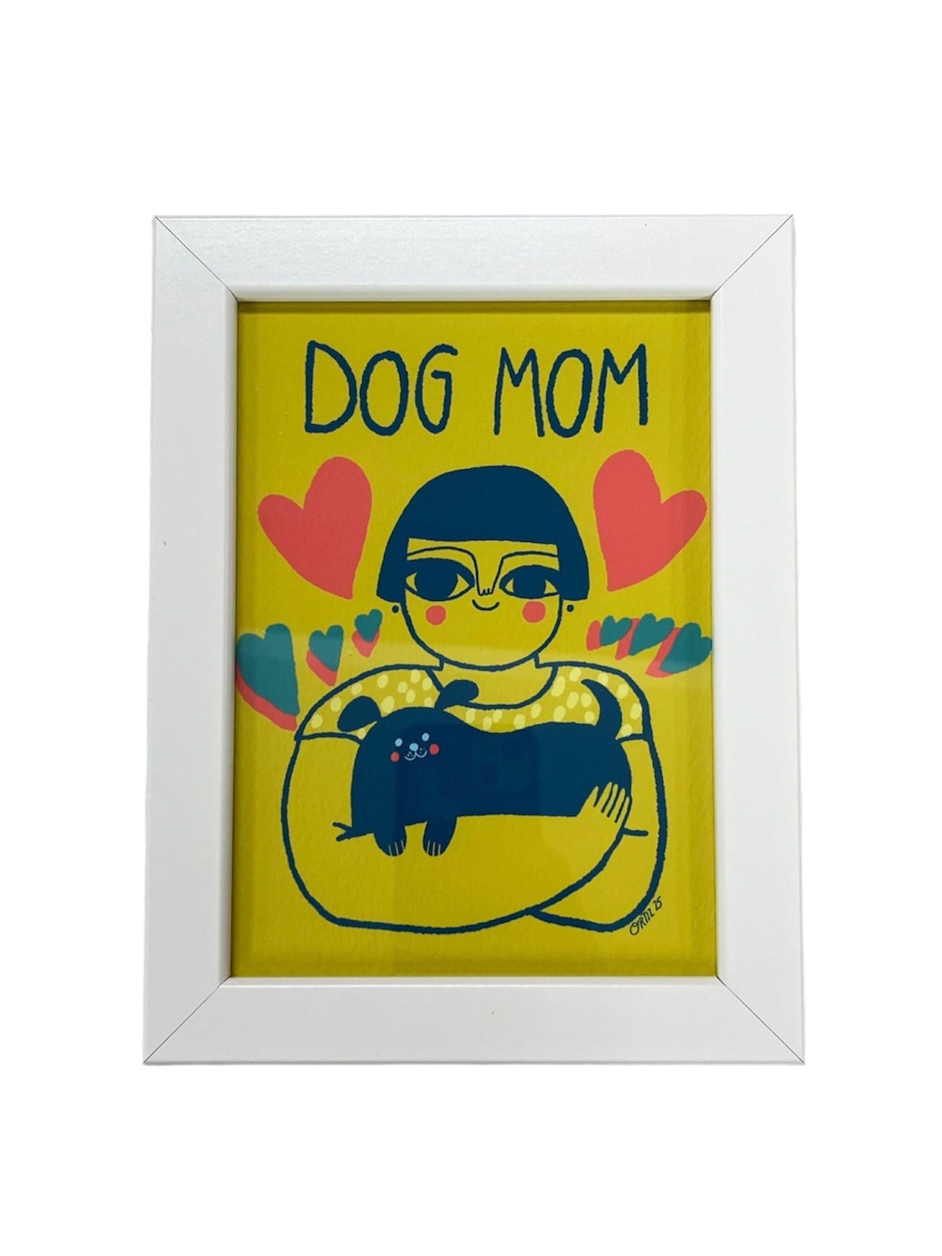 Nivea Ortíz - ART PRINT "DOG MOM" GREEN