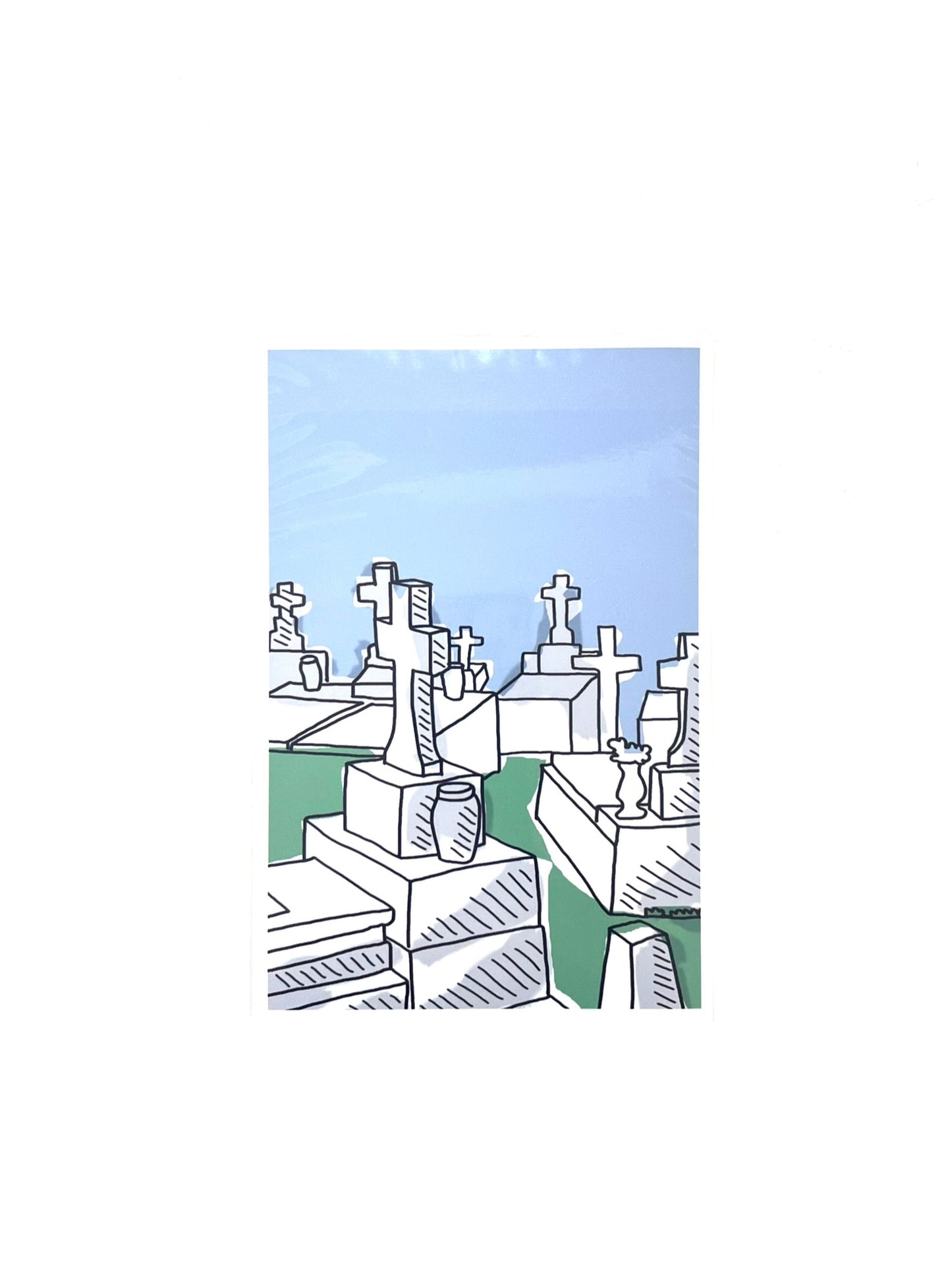 Días Cómics - ART PRINT / CEMENTERIO