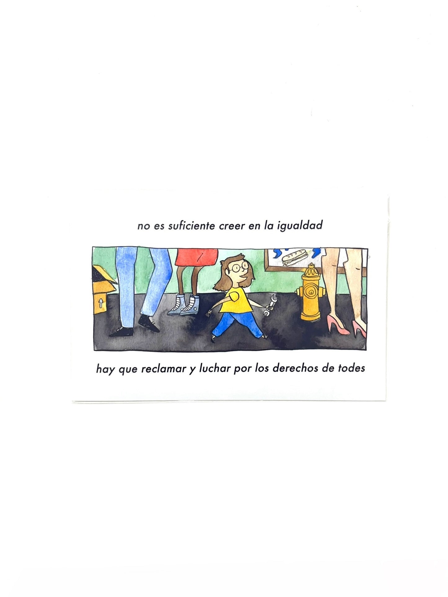 Días Cómics - ART PRINT / NO ES SUFICIENTE CREER EN LA IGUALDAD
