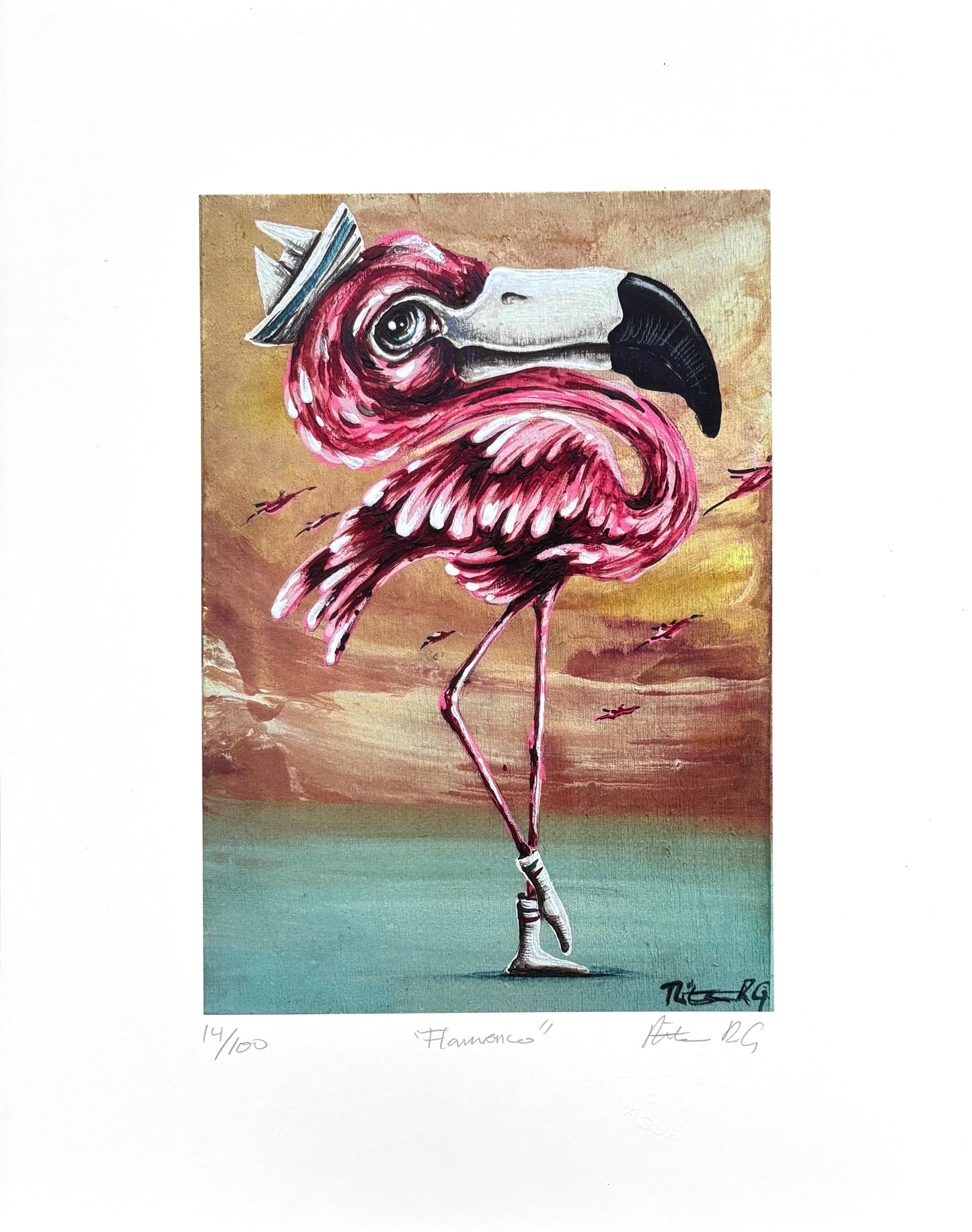 Agua Viva - ART PRINT 11"X14" / FLAMENCO
