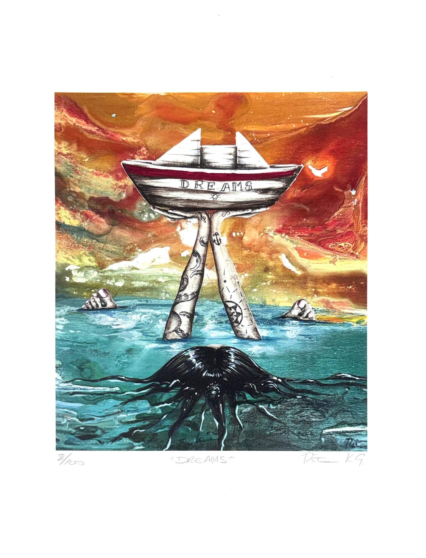 Agua Viva - ART PRINT 11"X14" / DREAMS