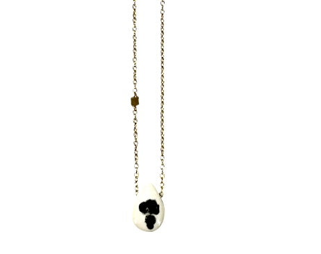 Itsari - COLLAR GOTA / BLANCO Y NEGRO