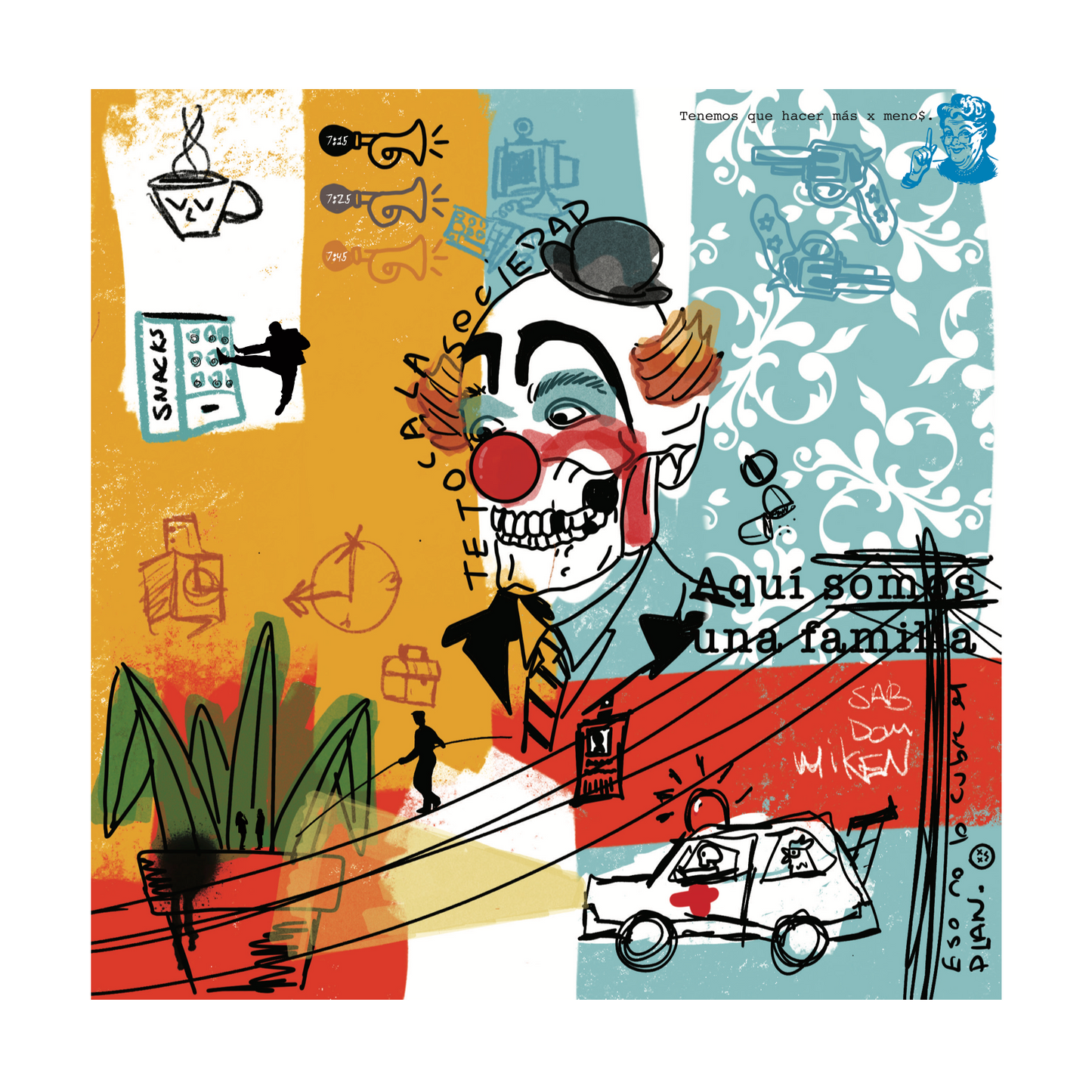 Ommy Alvarado Ruiz / "MALABARISTA DE SUELDO" OBRA ORIGINAL