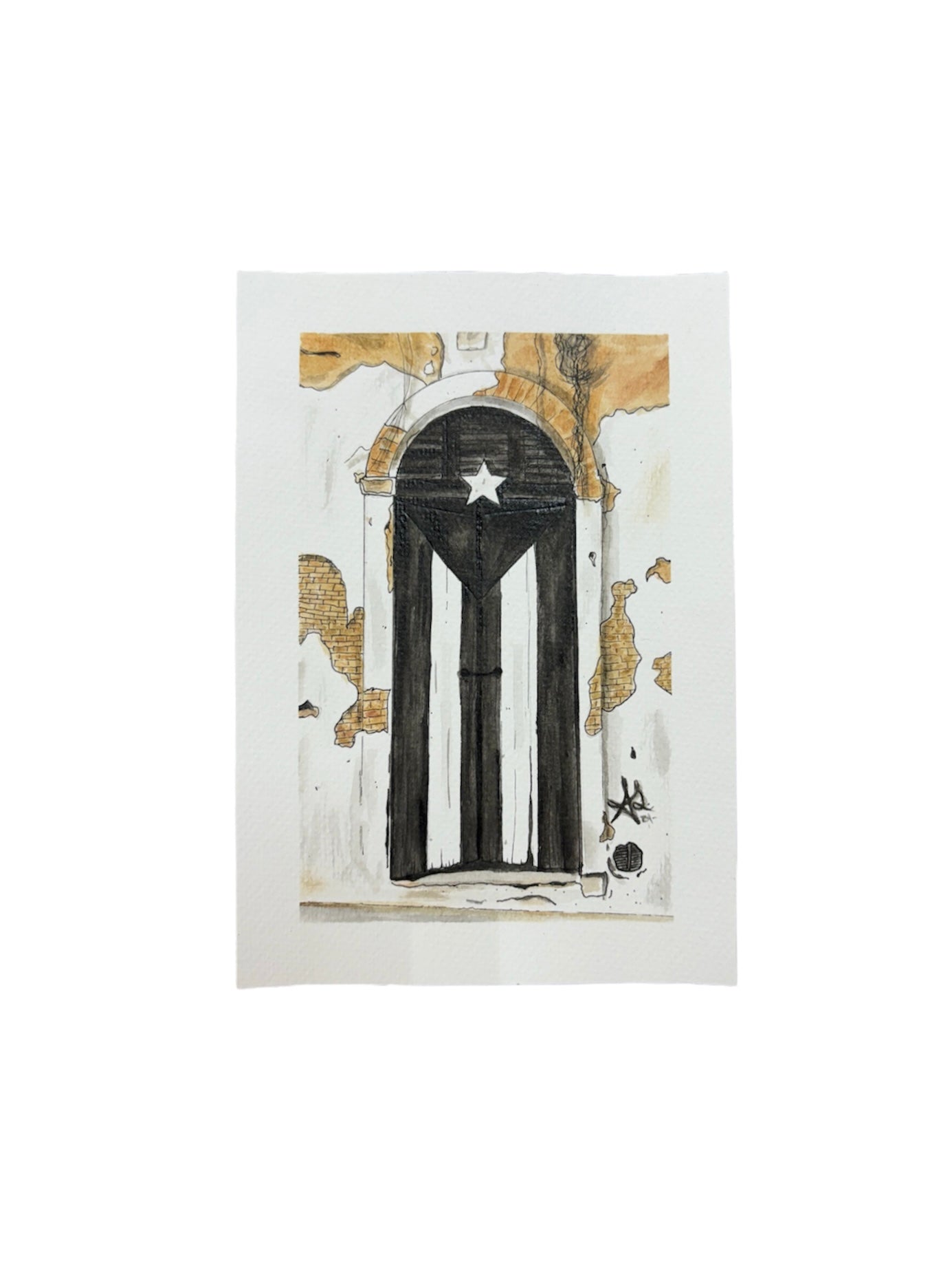 Allydan Arts - ART PRINT 8"X11" / "PUERTA RESISTENCIA"