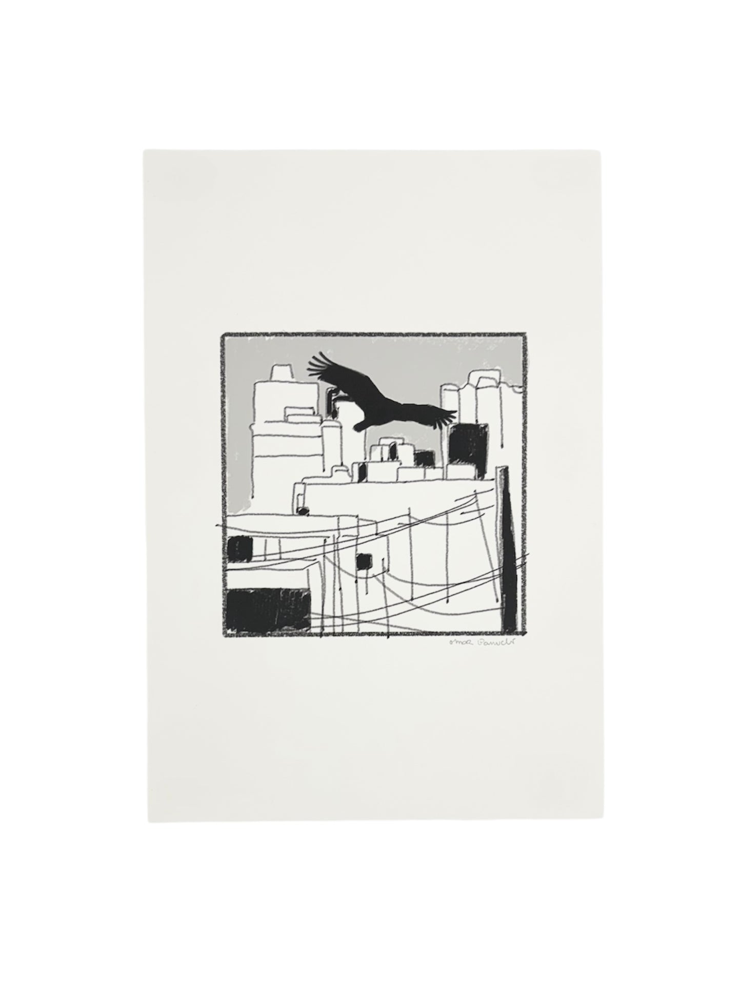 Días Comic - ART PRINT / "BUITRE POR LA CIUDAD"