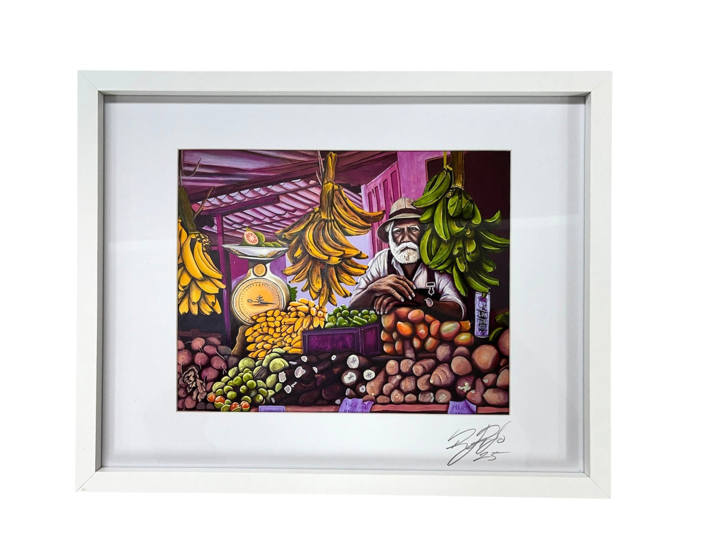 Rob Prieto - ART PRINT 11"X14" / "MANO Y TIERRA" ENMARCADO