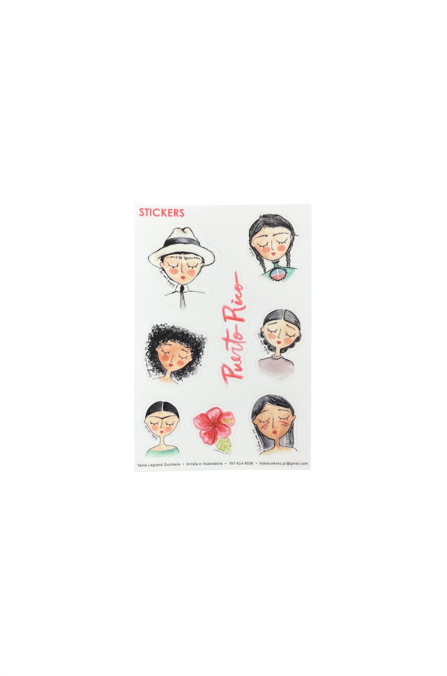 Había Una Vez - STICKER SHEET / MUJERES PUERTO RICO
