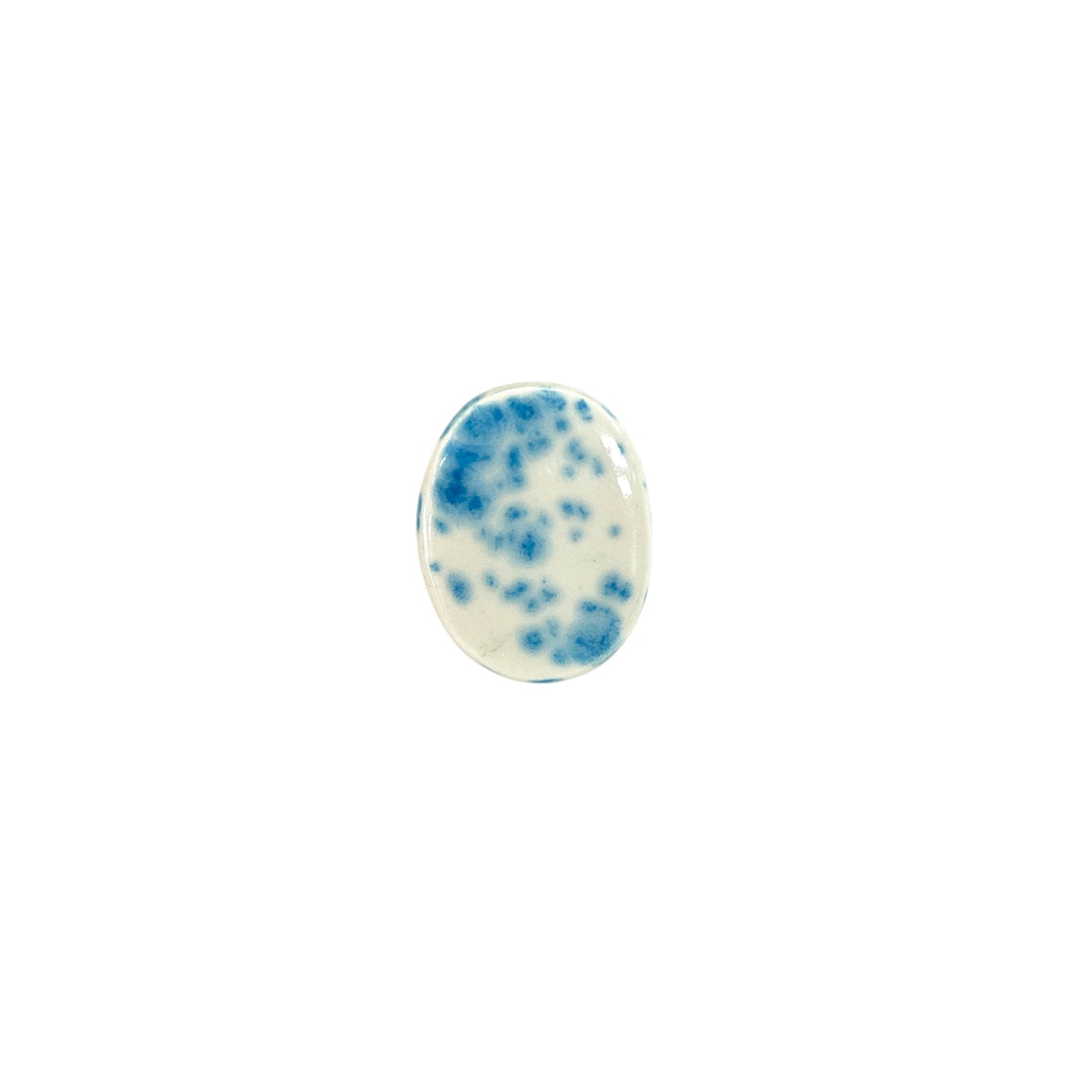Itsari - SORTIJA OVALO / SPLASH BLANCO AZUL