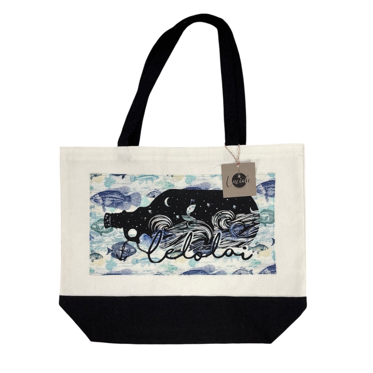 Ismari Caraballo - TOTE BAG "LE LO LAI" AZUL