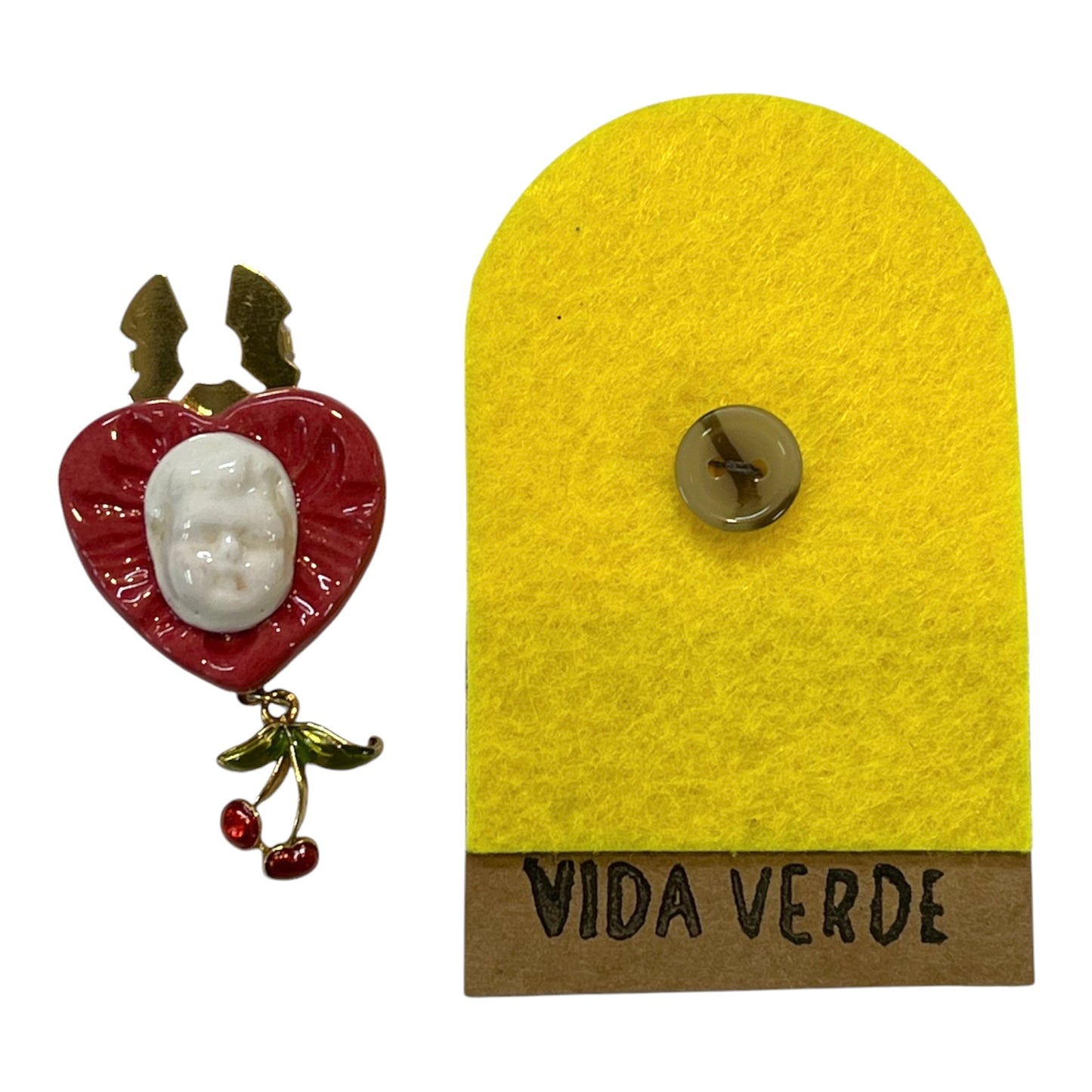 Vida Verde - PRENDEDOR BOTÓN / CORAZÓN