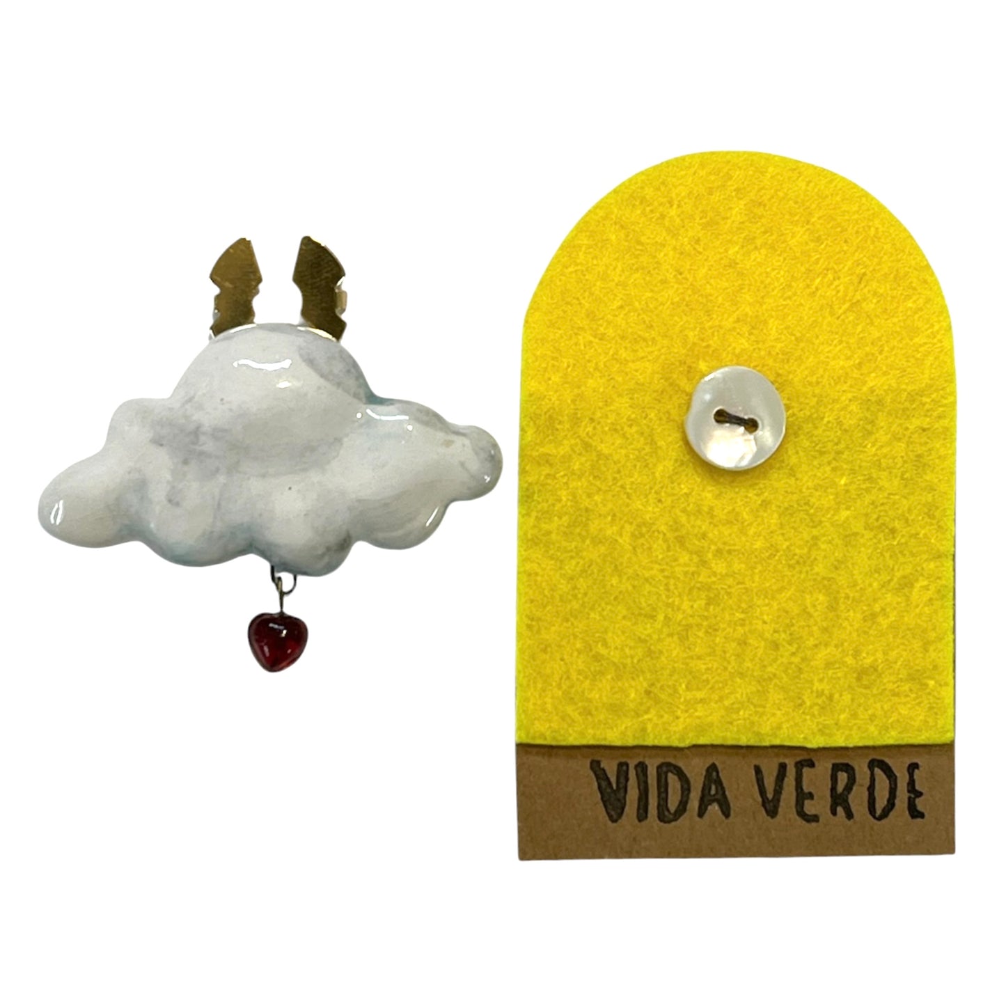 Vida Verde - PRENDEDOR BOTÓN / ALITA EN NUBE