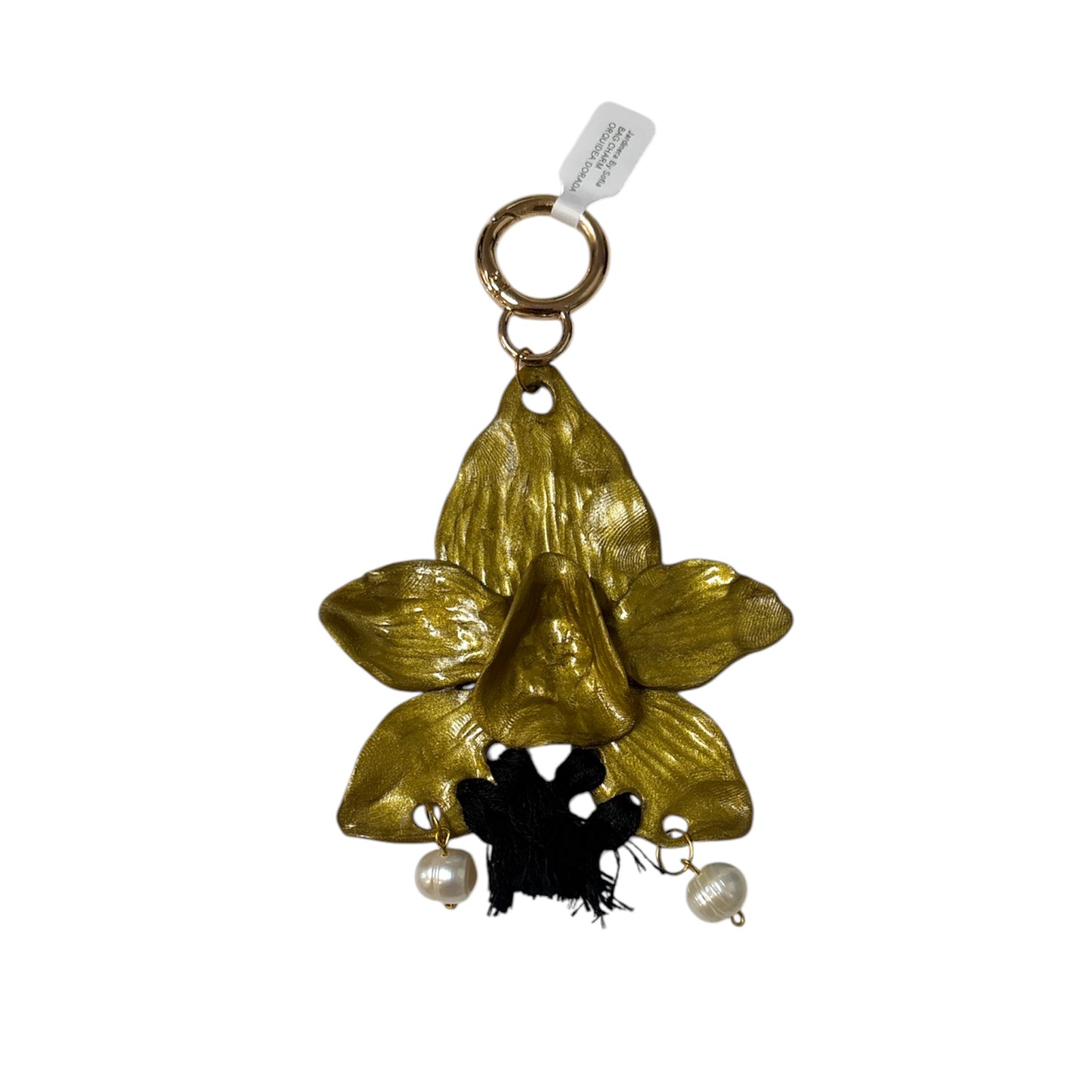 Jardinera By Sofía - BAG CHARM ORQUIDEA DORADA