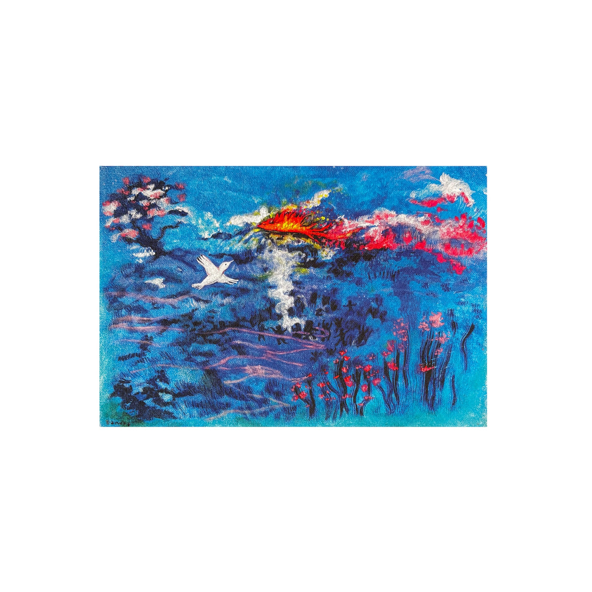 Fanuna - ART PRINT / BLUE