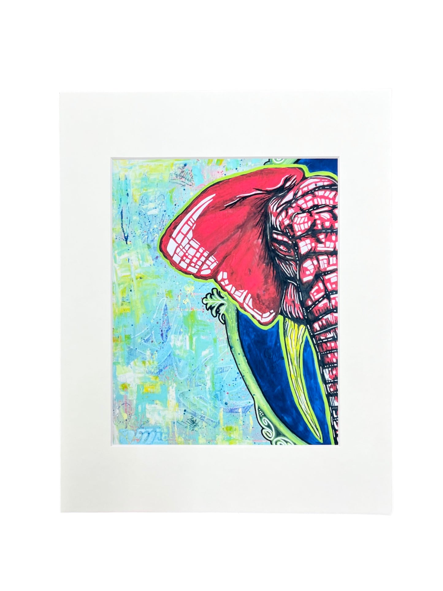Rob Prieto - ART PRINT 11"X14" "PINK ELEPHANT"