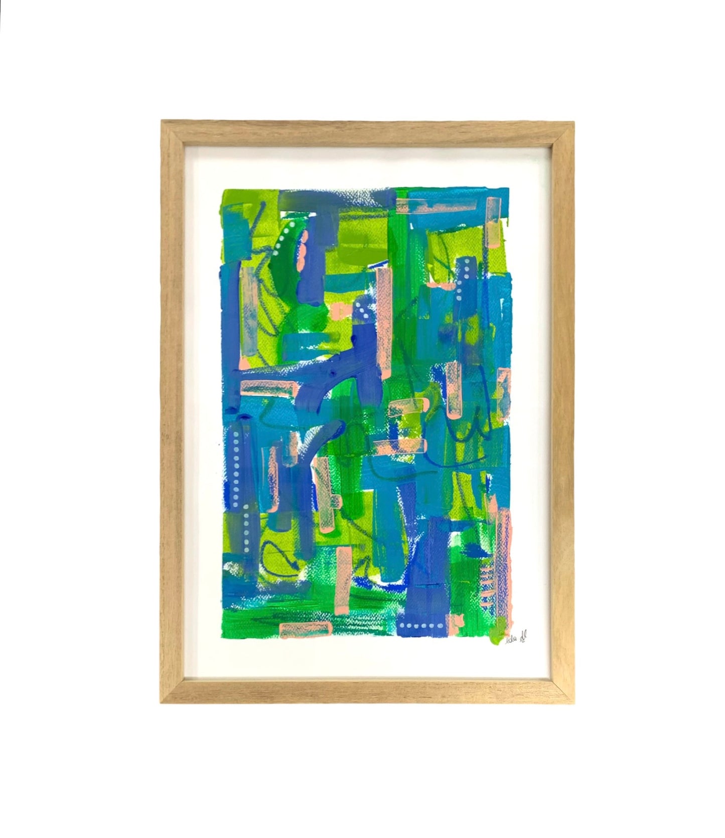 Lala Álvarez - OBRA ORIGINAL 13"X19" / PATTERNS VERDE