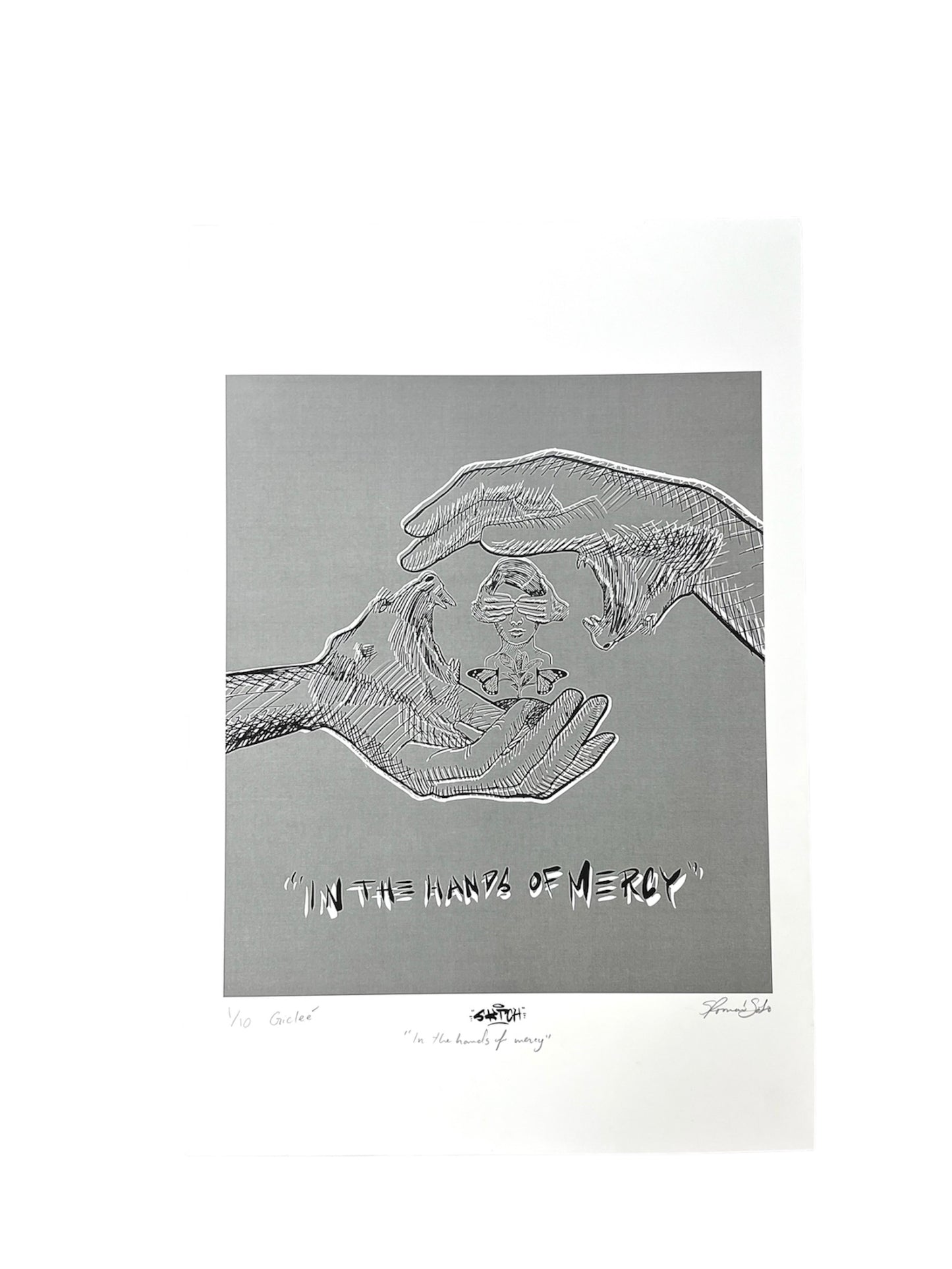 Arte Roto - ART PRINT "IN THE HANDS OF MERCY"