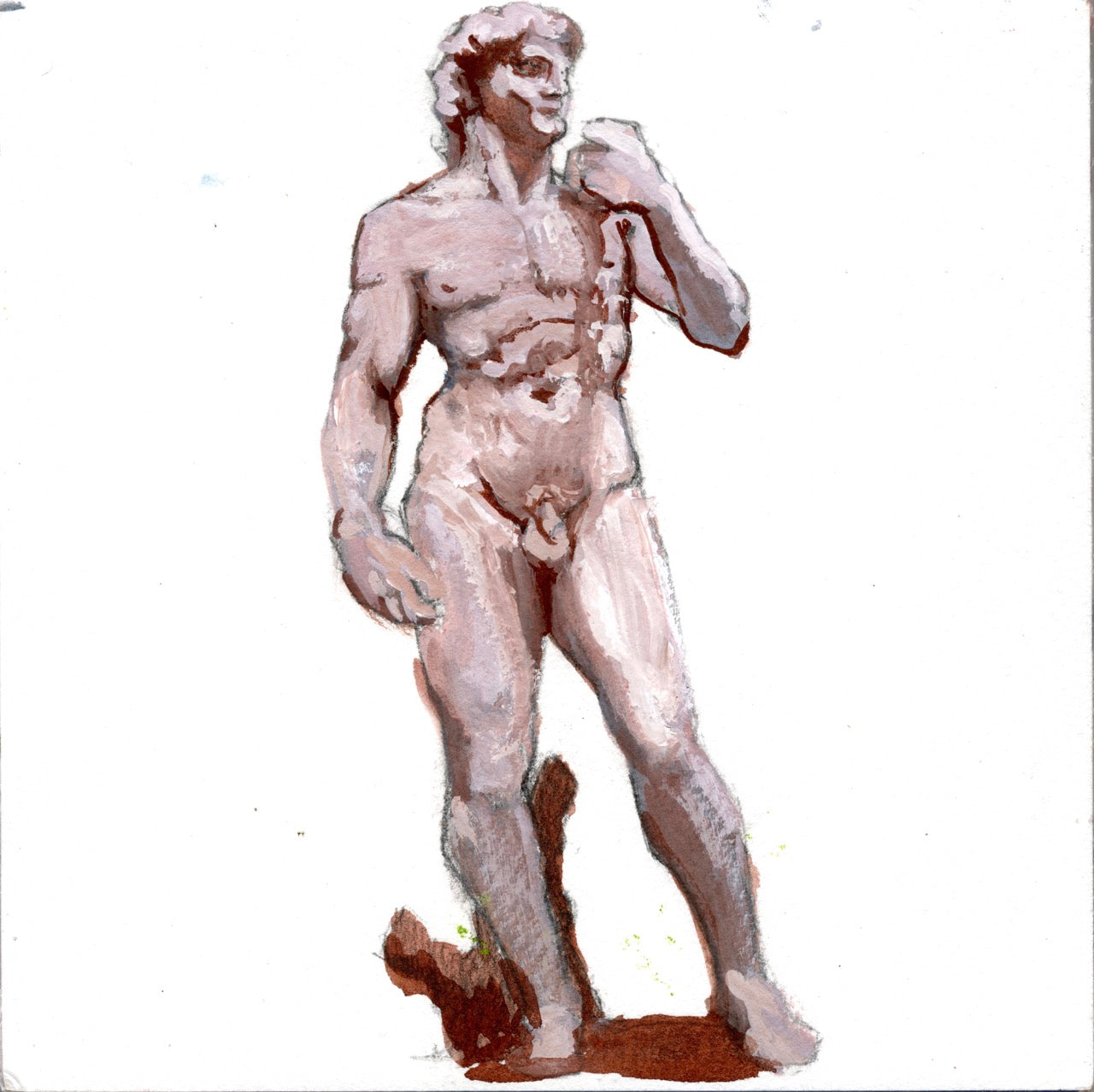 Gerardo Vélez - GOUACHE "ESTUDIO DEL DAVID"
