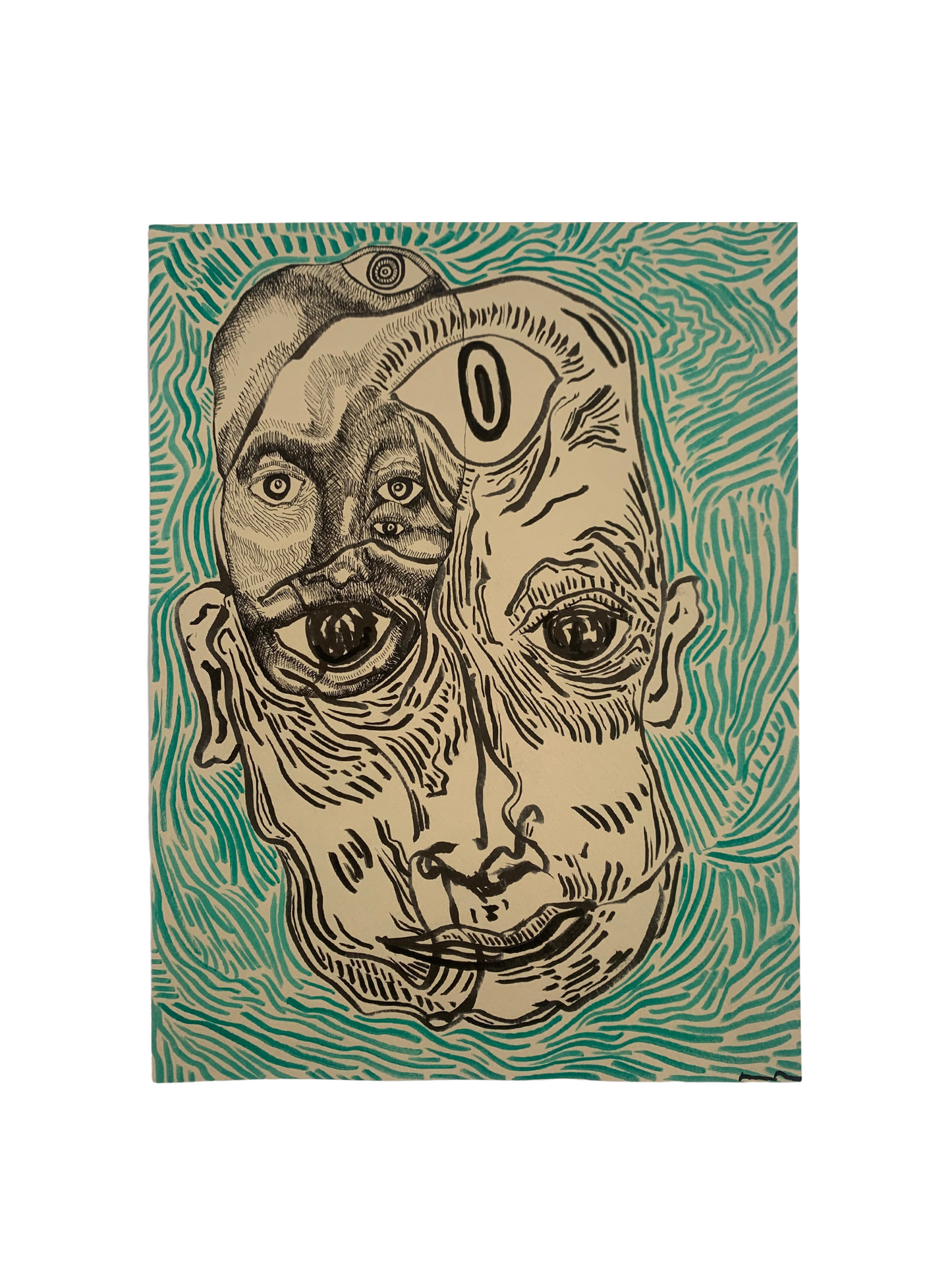 Rafael Alejandro - OBRA ORIGINAL 12"X9" VERDE