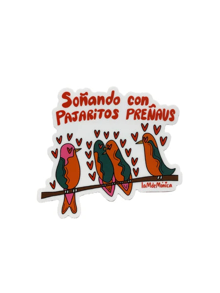 La M de Mónica- STICKER "PAJARITOS PREÑAUS"