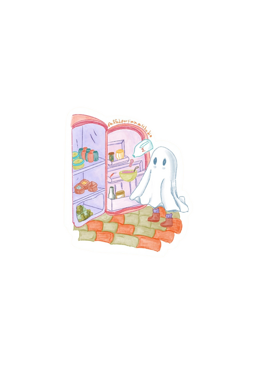 Puffed Persimmons Studio - STICKER "HUNGRY GHOST"