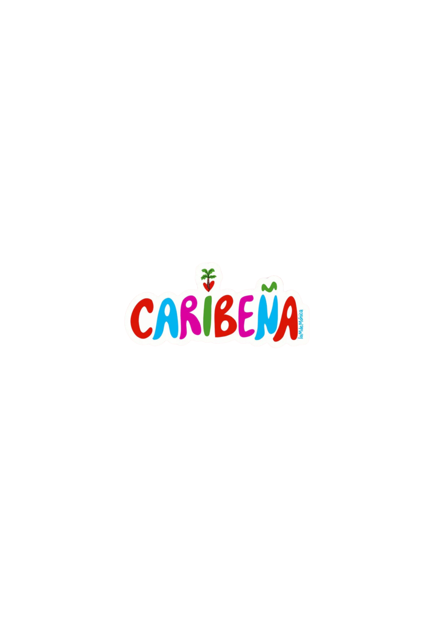 La M de Mónica- STICKER "CARIBEÑA"