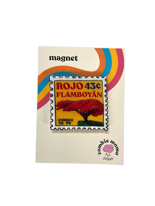 Zombie Mama Press - MAGNETO "ROJO FLAMBOYAN"