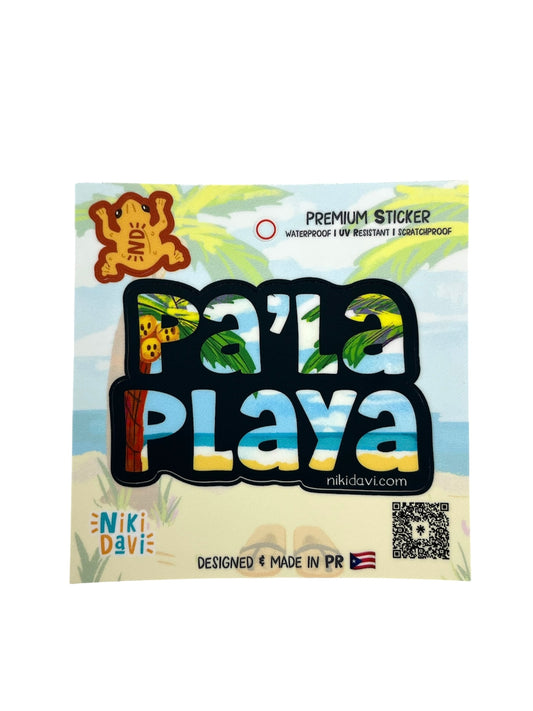 Niki Davi- PA LA PLAYA PREMIUM STICKER + ONE MINI