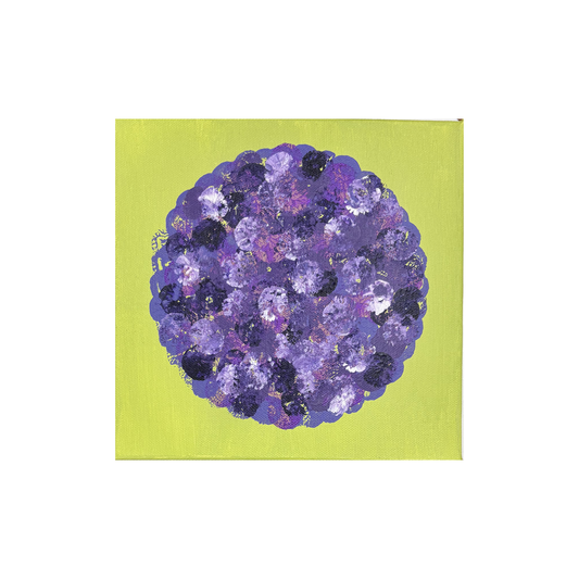 Lala Álvarez - PINTURA "MANDALA" / VIOLETA-VERDE