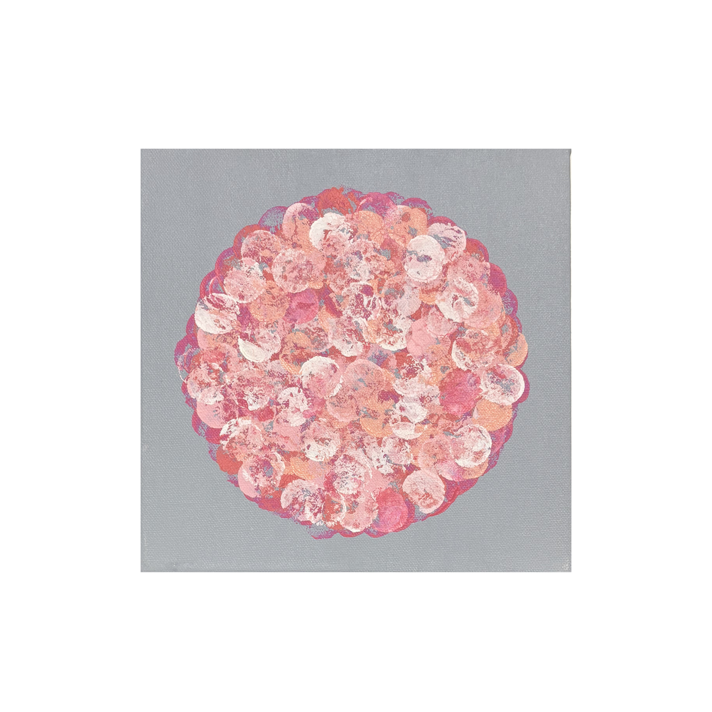 Lala Álvarez - PINTURA "MANDALA" / ROSA-GRIS