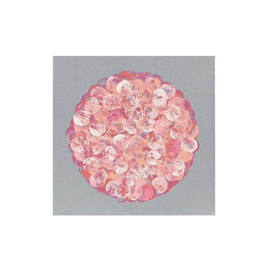 Lala Álvarez - PINTURA "MANDALA" / ROSA-GRIS