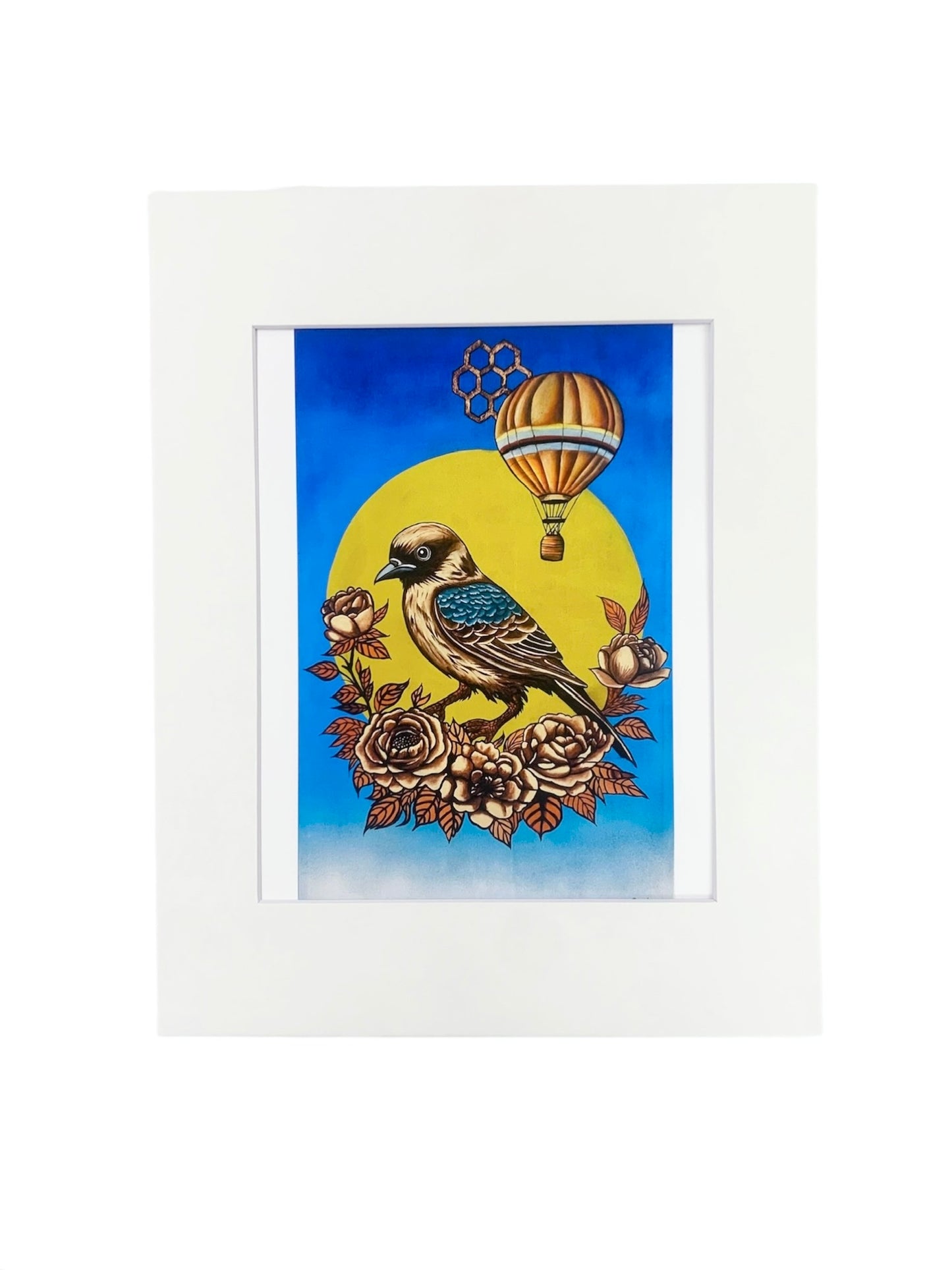 Rob Prieto - ART PRINT 11"X14" "TRAVELING SPARROW"