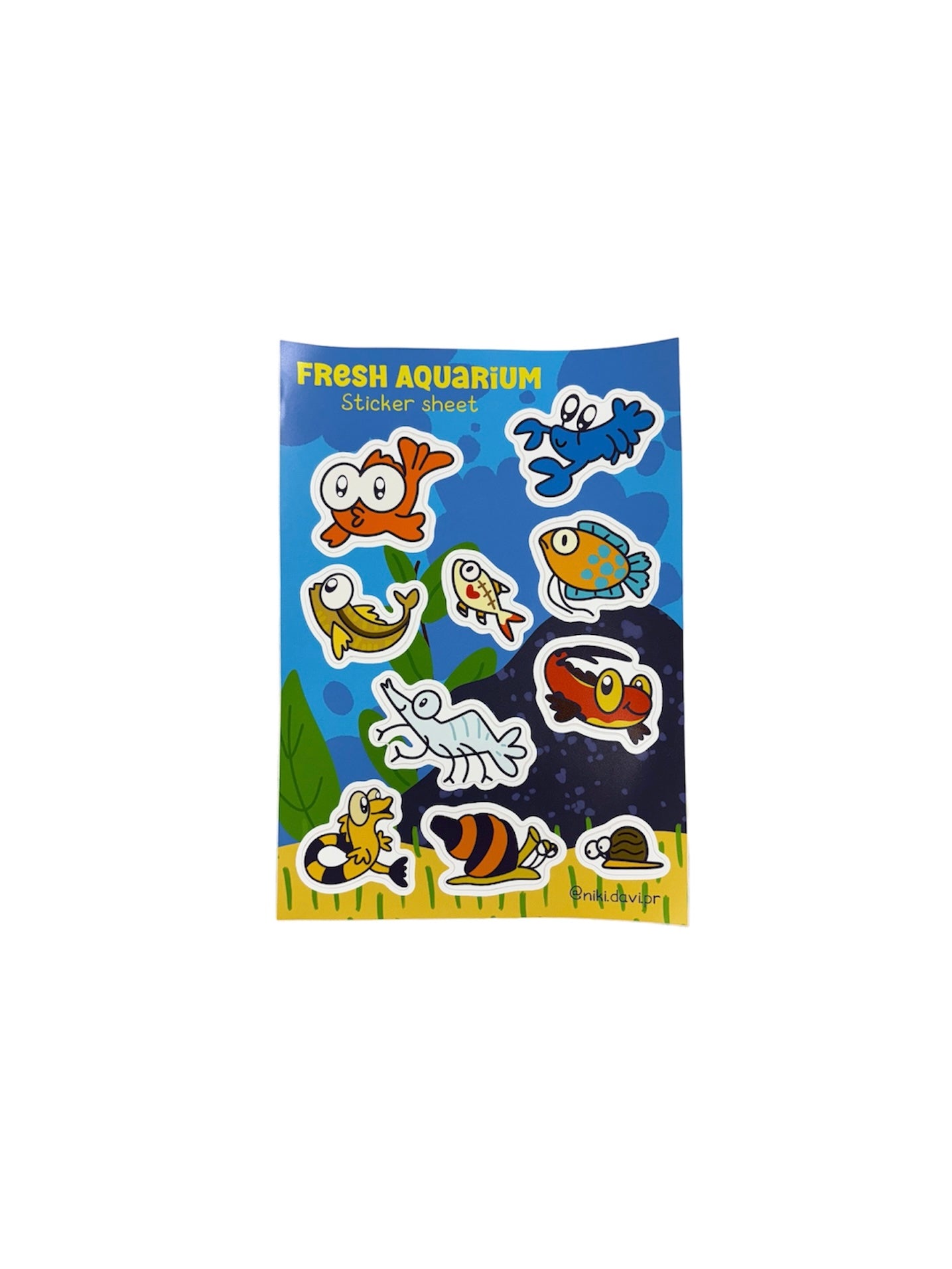 Niki Davi - FRESH AQUARIUM STICKER SHEET