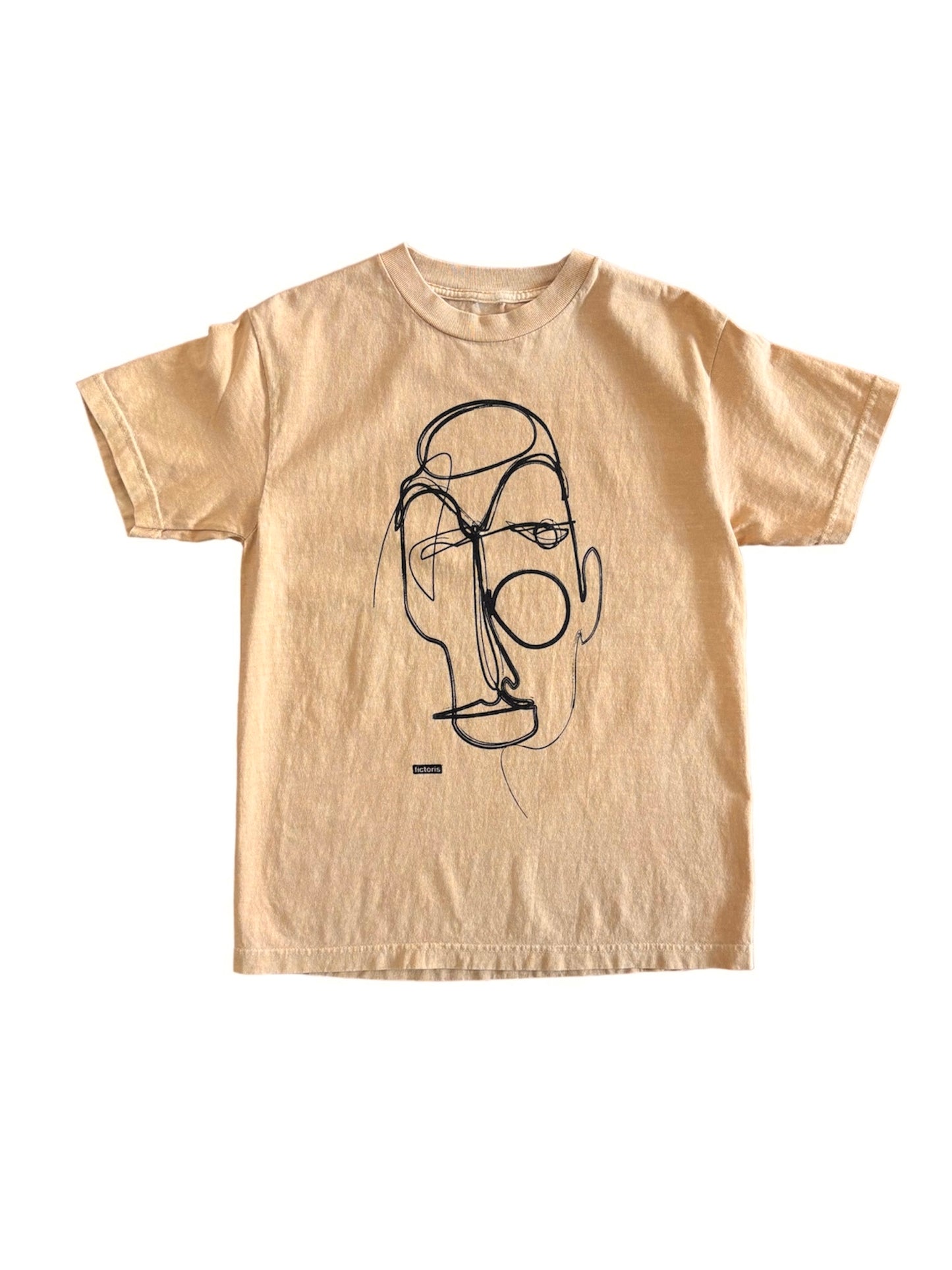 Fictoris - ONE LINE FACE T-SHIRT