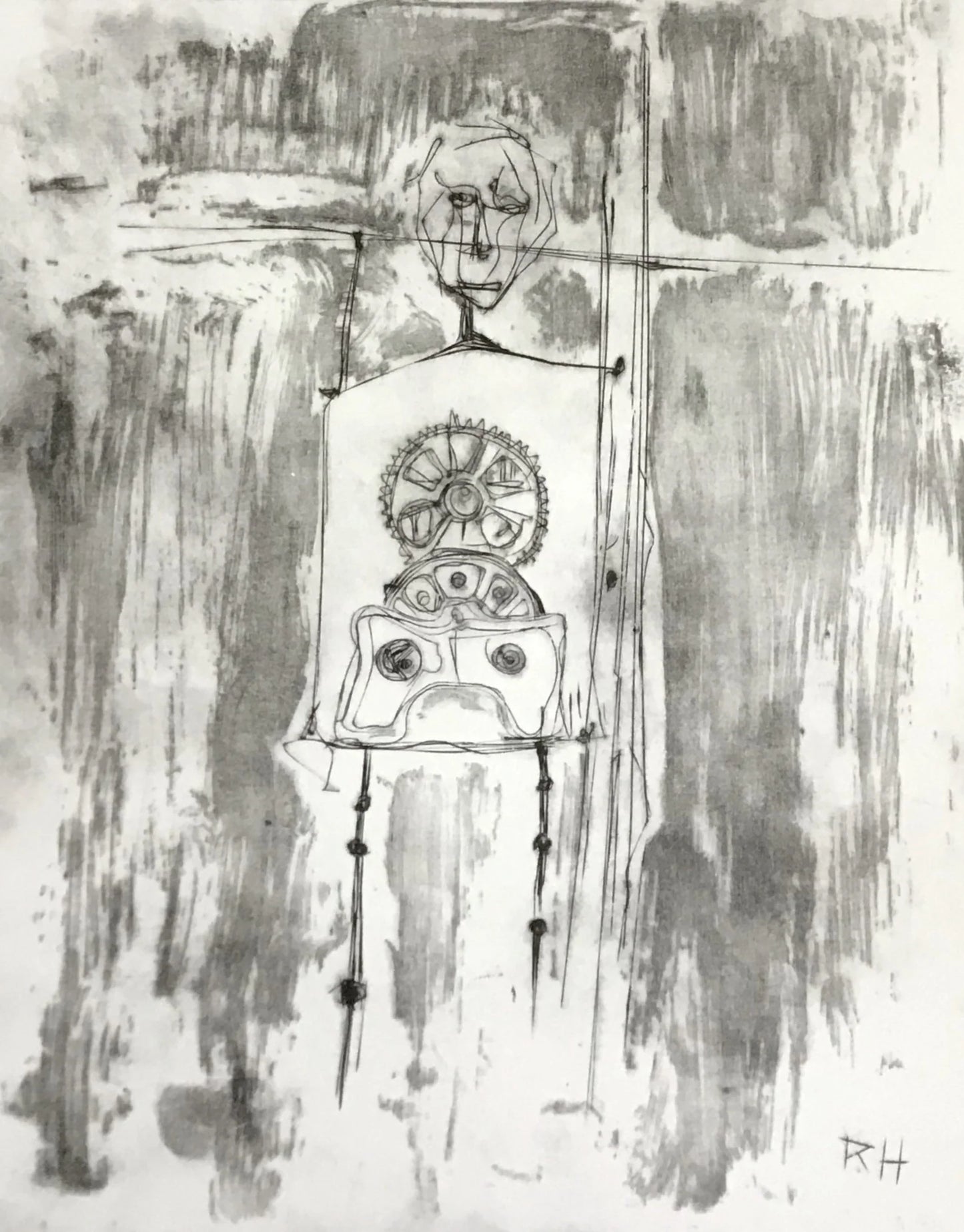 Rafael Hernández - OBRA ORIGINAL "AUTOMATIZADO" INTAGLIO