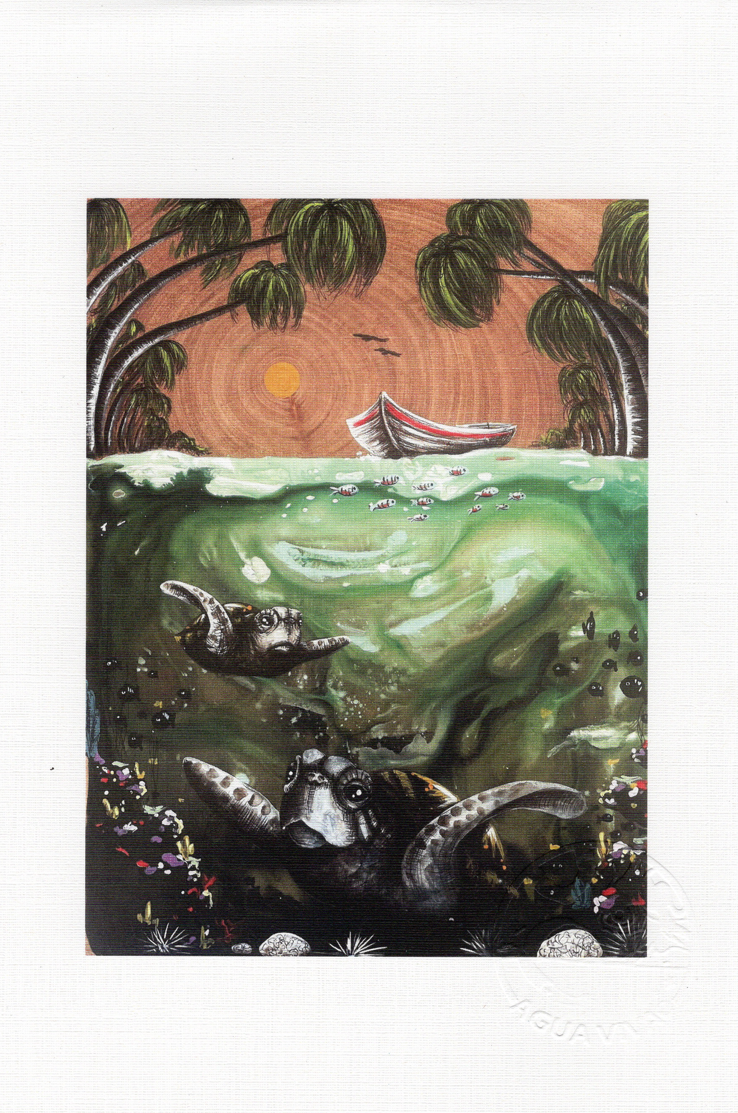 Agua Viva - ART PRINT 9"X6" / VARIEDAD
