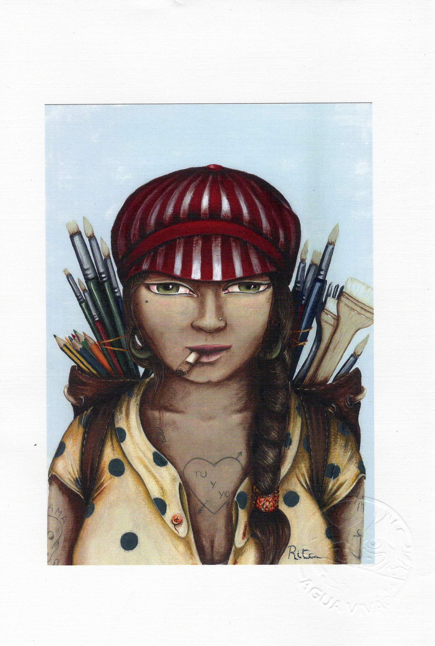 Agua Viva - ART PRINT 9"X6" / VARIEDAD