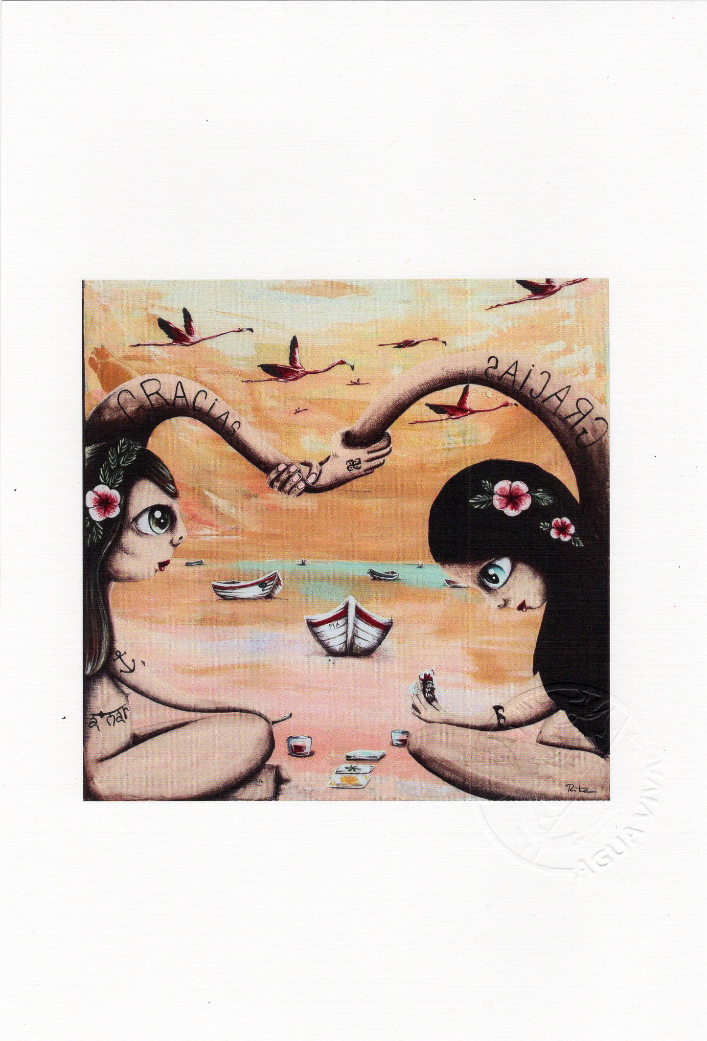 Agua Viva - ART PRINT 9"X6" / VARIEDAD