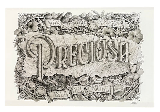 Braulio Giovannetti - ART PRINT B/N "PRECIOSA"