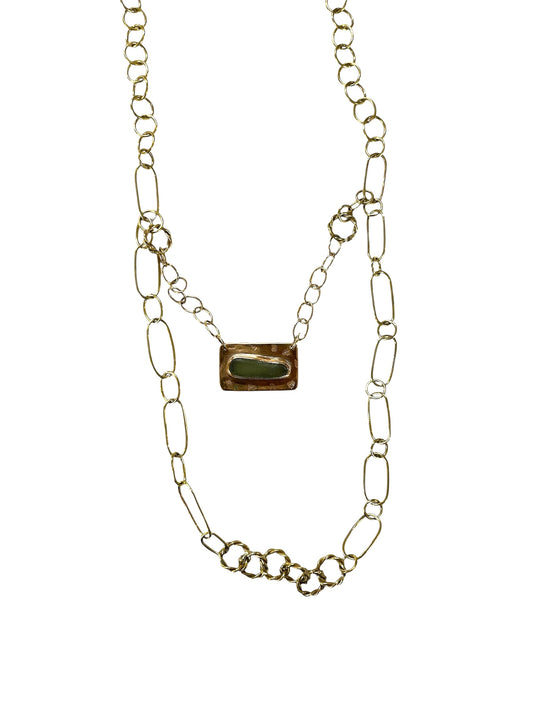 Mei Román - COLLAR DOBLE SEAGLASS