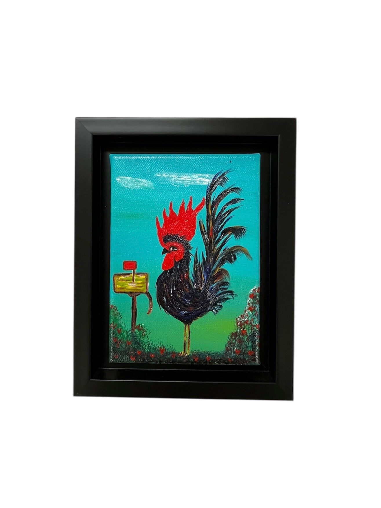 Ady Tutt - OBRA ORIGINAL / GALLO ESPERANDO CARTA