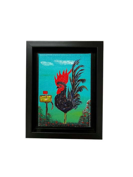 Ady Tutt - OBRA ORIGINAL / GALLO ESPERANDO CARTA