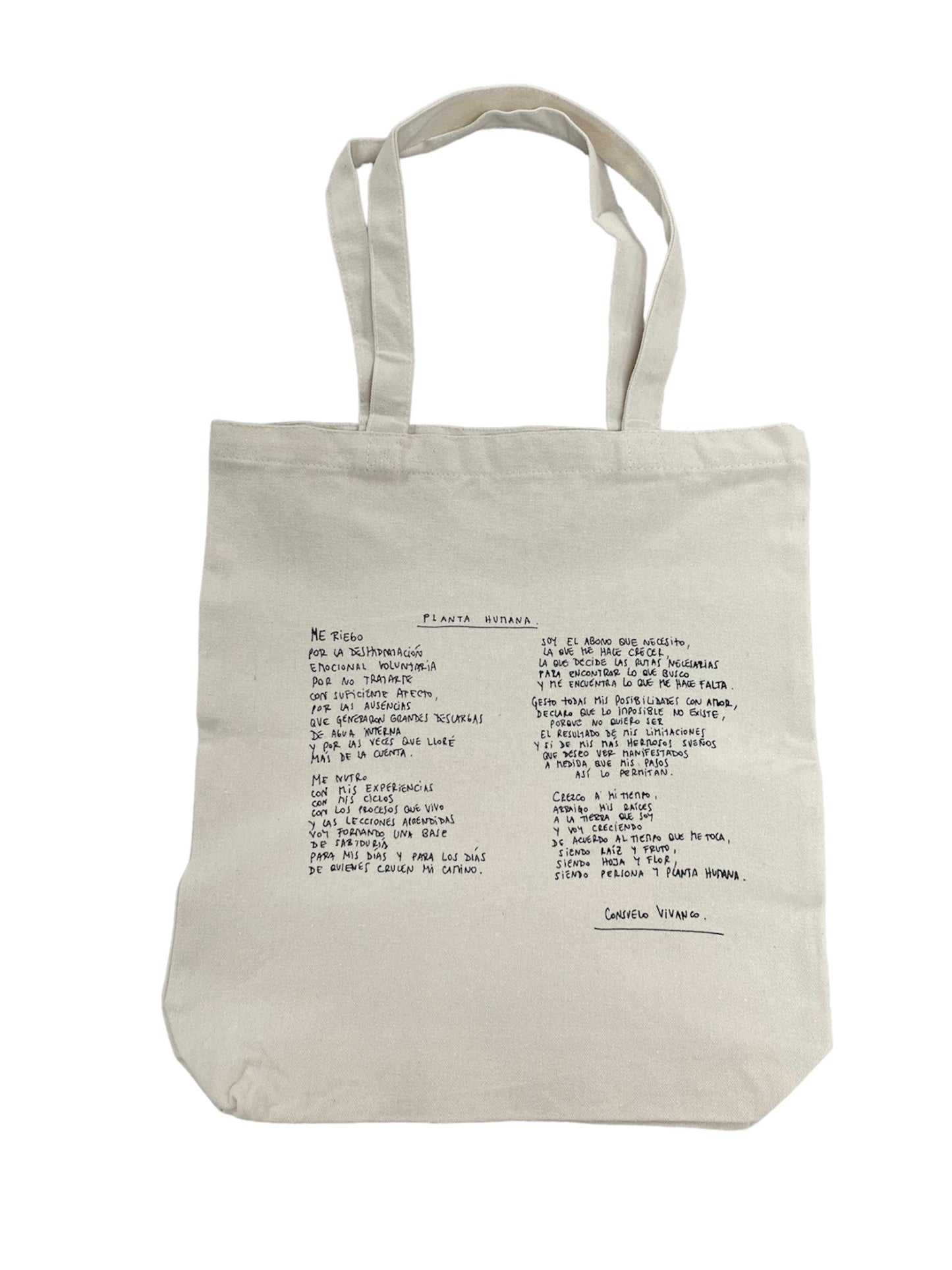 Consuelo. - TOTE BAG "ME RIEGO, ME NUTRO"