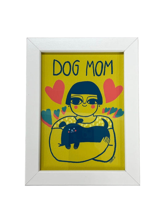 Nivea Ortíz - ART PRINT "DOG MOM" VERDE