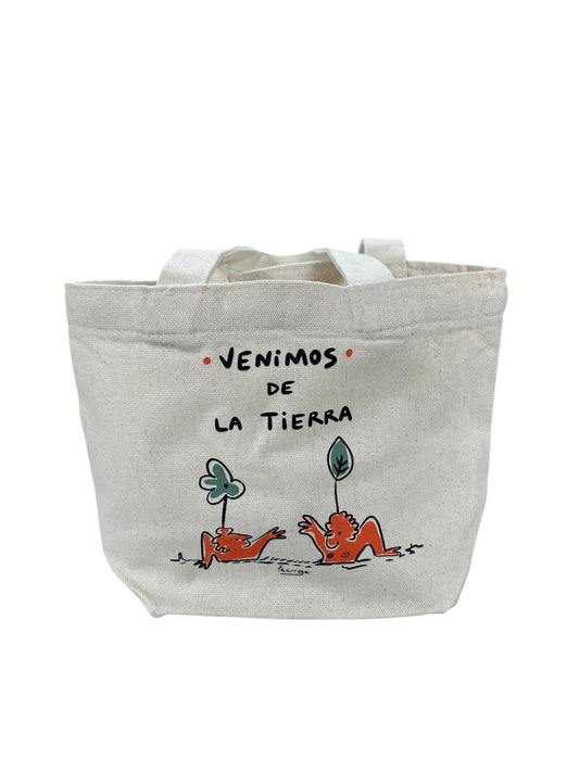 Jimena Lloreda - MINI TOTE "VENIMOS DE LA TIERRA"