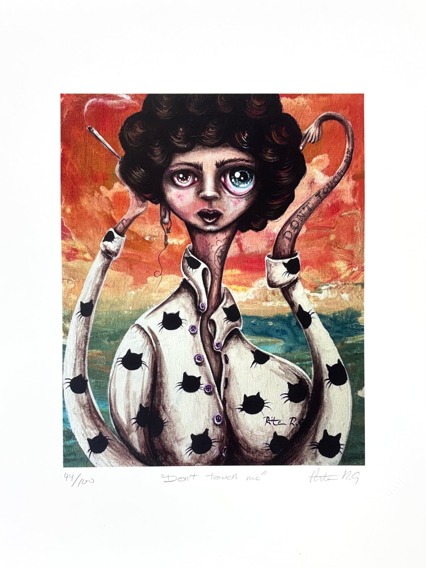 Agua Viva - ART PRINT 11"X14" "DON'T TOUCH ME"