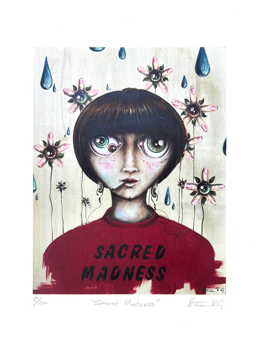 Agua Viva - ART PRINT 11"X14" "SACRED MADNESS"